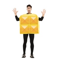 Fato de Tetris Amarelo para Adultos