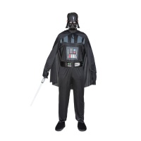 Fato de Darth Vader com capa para homem