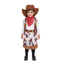 Fato de cowboy do Oeste para bebé menina