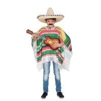 Fato mexicano com poncho para menino