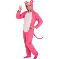 Fato de pantera cor-de-rosa para adultos