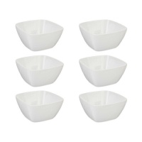 Taça quadrada de porcelana 0,7 L - Vessia - 6 unid.