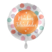 43 cm Polka Dot Happy Birthday Balloon - Premioloon
