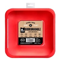 Pratos metálicos de cartão de 26 cm - 4 unid.