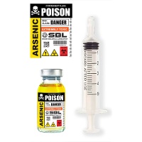 Pote de veneno com seringa - 1 unidade