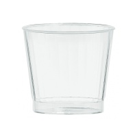 Recipiente em forma de copo de plástico transparente de 266 ml - Liragram - 24 peças