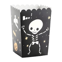 Caixas de pipocas de Halloween 9 x 9 x 13 cm - 6 unid.