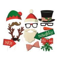 Kit Photocall de Natal - 13 pcs.