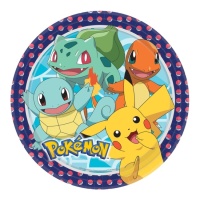 Pratos de Pokémon de 23 cm - 8 unidades