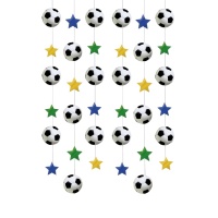 Pingentes de futebol de 2,10 m - 6 unidades