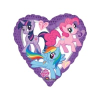 Balão de coração de My Little Pony de 43 cm - Anagram
