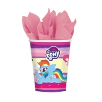 Copos de My Little Pony 250 ml - 8 unidades