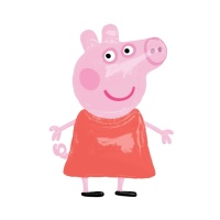 Balão Peppa Pig gigante 121 x 91 cm - Anagrama