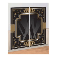 Mural decorativo de festa Hollywood - 82,5 x 165,1 cm