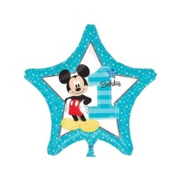 Balão Mickey Star número 1 48 cm - Anagrama