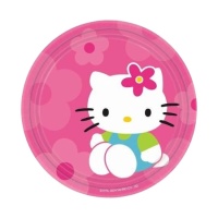 Pratos de Hello Kitty de 18 cm - 8 unidades