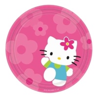 Pratos Hello Kitty 23 cm - 8 unid.
