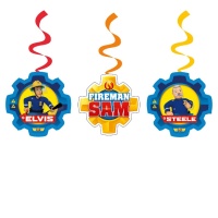 Pendentes decorativos Sam the Fireman - 6 unidades