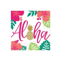 Guardanapos Aloha 16,5 x 16,5 cm - 16 unidades