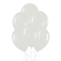 Balões de látex cristal transparente 30 cm - Sempertex - 12 unidades