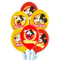 Balões de látex Mickey Mouse 30 cm cor - 6 peças