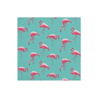 Guardanapos de Flamingos havaianos de 16,5 x 16,5 cm - 20 unidades