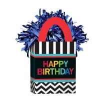 Peso para balões de Happy Birthday Arcoíris de 156 gr