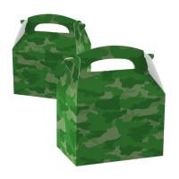 Caixa de cartão camuflada militar - 1 unid.