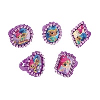 Anéis de Shimmer and Shine - 18 unidades