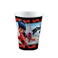 Copos de Ladybug Miraculous de 250 ml - 8 unidades