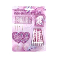 Decorações de bolo princesas - 19 unidades