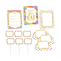 Pack decoração multicolor - 12 unidades