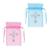 Sacos de organza My First Communion - 12 unidades