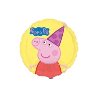 Balão redondo amarelo de Peppa Pig de 43 cm - Anagram