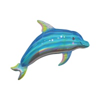 Globo XL silhueta golfinho iridescente 73 x 68 cm - Anagrama