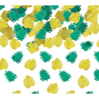 Confetti metálico de folhas havaianas de 48 unidades