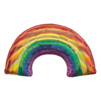 Globo de silhueta Rainbow XL com gradiente iridescente 86 x 48 cm - Anagrama