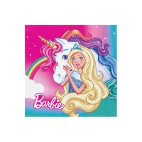 Guardanapos Barbie 16,5 x 16,5 cm - 20 peças