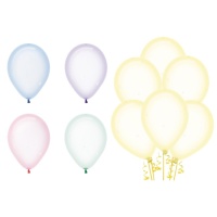 Balões de látex cristal de 30 cm transparentes - Sempertex - 50 unidades