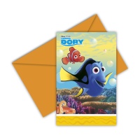 Convites À Procura de Dory - 6 unidades