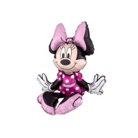 Balão silhueta de Minnie Mouse sentada de 45 x 48 cm - Anagram