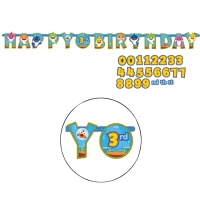 Guirlanda feliz aniversário de Baby Shark - 3,2 m