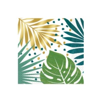 Guardanapos Hawaiian Leaf 16,5 x 16,5 cm - 16 unidades