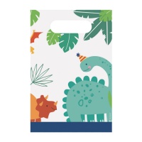 Sacos de Papel Dino Party - 8 pcs.