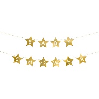Grinalda para o Chá de Bebé com estrelas 2,9 m - 1 peça
