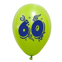 Balões 60 Aniversário 25 cm - 8 unidades