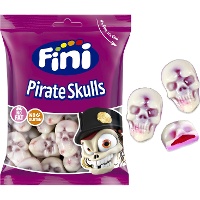 Caveira de peluche - Fini caveiras de pirata - 90 gr