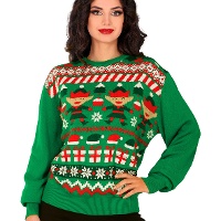 Camisola Elf de Natal para mulher