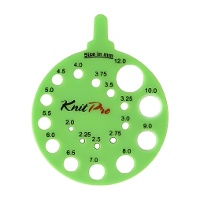 Medidor de agulhas de tricô de 2 mm a 12 mm - KnitPro