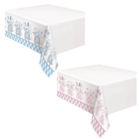 Toalha de mesa Blue Elephant Floral - 1,37 x 2,13 m